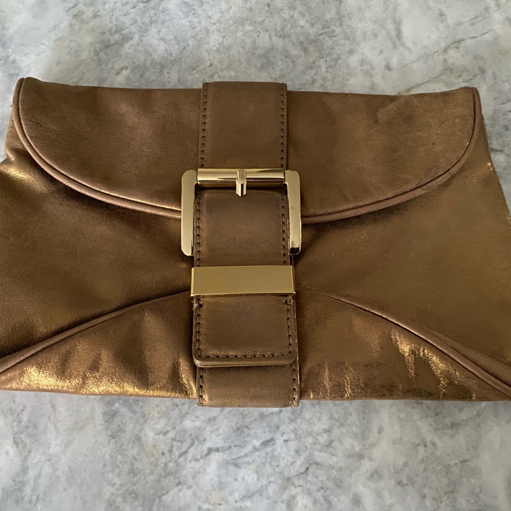 Michael Michael Kors bronze clutch